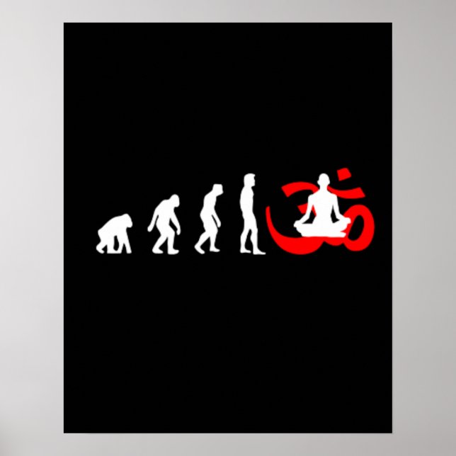 Evolution Yoga Buddhist Meditation Poster (Front)