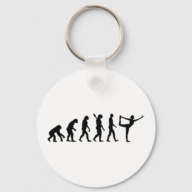 Evolution Yoga Keychain (Front)