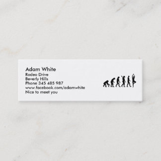 Evolution Yoga Mini Business Card