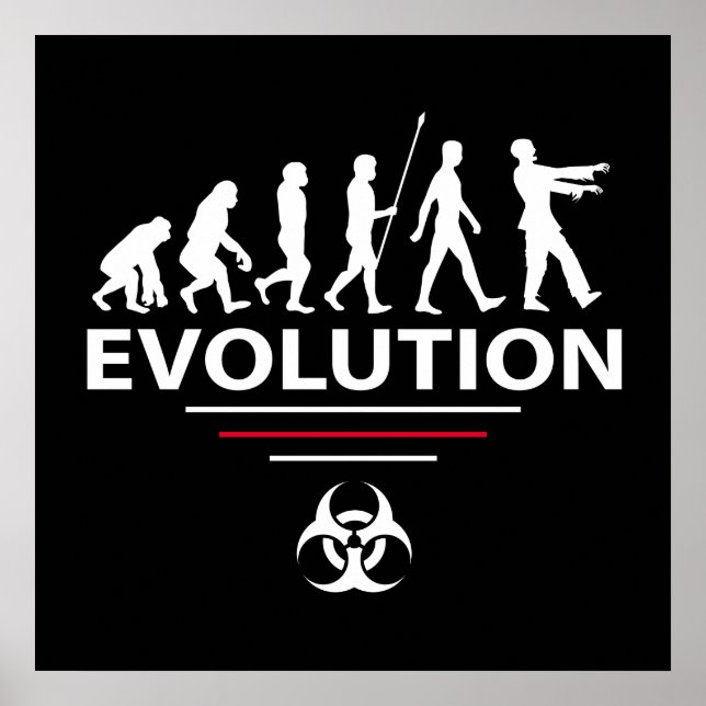 Evolution zombie poster (Front)