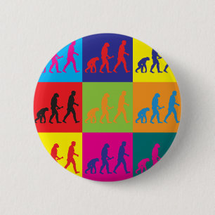 Evolutionary Biology Pop Art 2 Inch Round Button