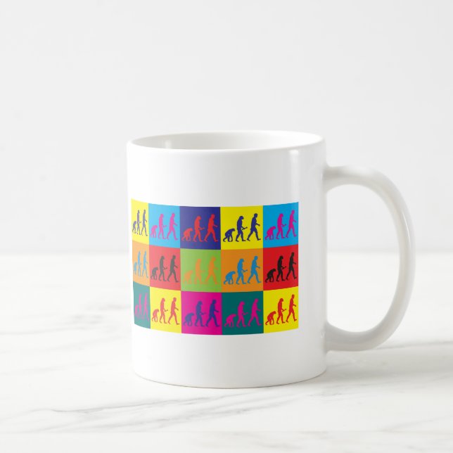 Evolutionary Biology Pop Art Coffee Mug (Right)