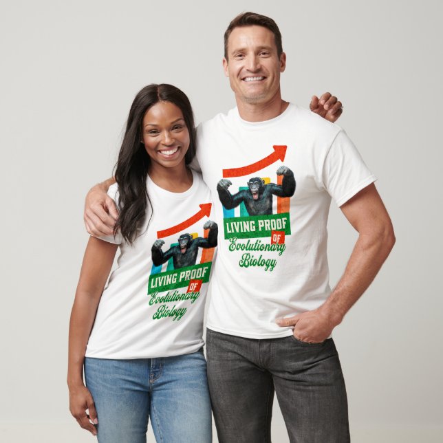 Evolutionary Biology Primate Humour T-Shirt (Unisex)