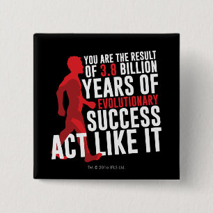 Evolutionary Success 2 Inch Square Button