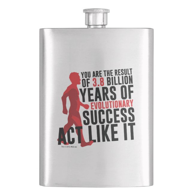 Evolutionary Success Hip Flask (Front)