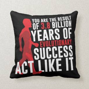 Evolutionary Success Throw Pillow