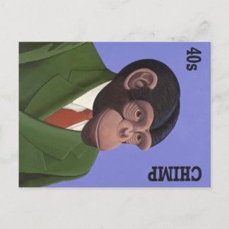 Evolutionery hairstyles postcard