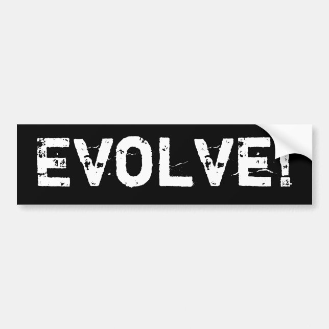 Evolve Bumper Sticker (Front)