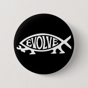 Evolve Fish 2 Inch Round Button