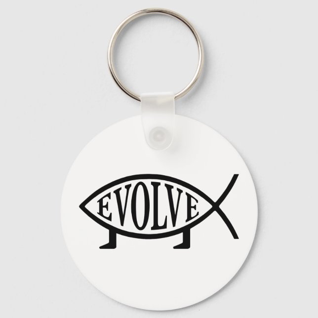 Evolve Fish Keychain (Front)