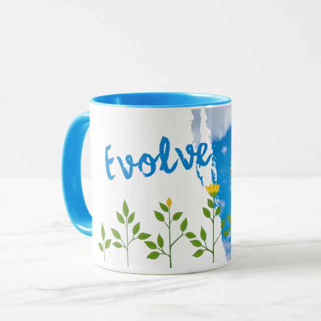 Evolve Sunflower Mug (Front Left)
