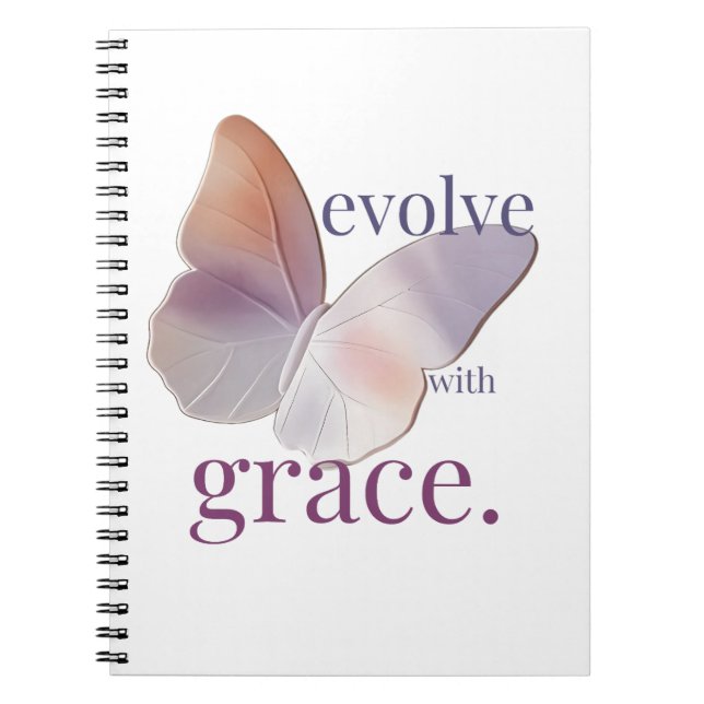 Evolve with Grace Themed  Notebook (Front)