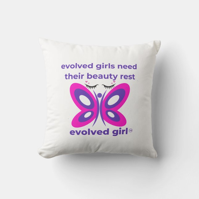 Evolved Girl Pillow (Front)