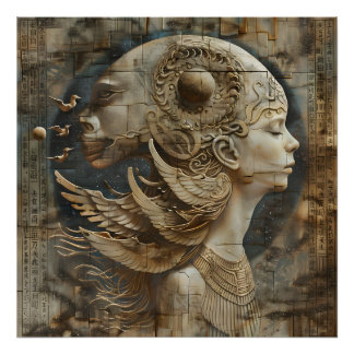 Evolving Elegance - Ancestral Beauty Canvas Print