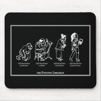 Evolving Librarian Mousepad - black