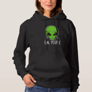 Ew People Alien Face Disign Anti Social Pet Hoodie