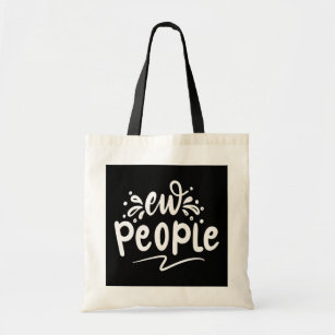 Ew People Antisocial Attitude Quote Lettering   Tote Bag