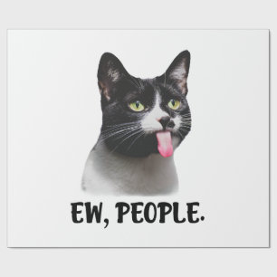 Ew People cute cat meme Wrapping Paper
