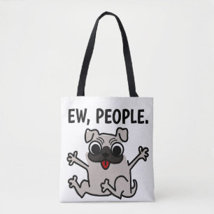 EW, PEOPLE DOG TOTE BAG