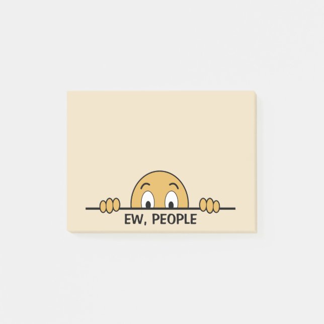 Ew People Funny Brown Post-it Notes (Front)