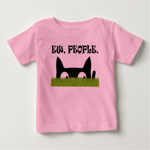 Ew People Funny Cat Green Grass Baby Shirt