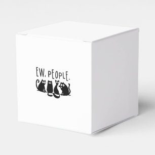 Ew People Funny Meowy Black Cats Favor Box