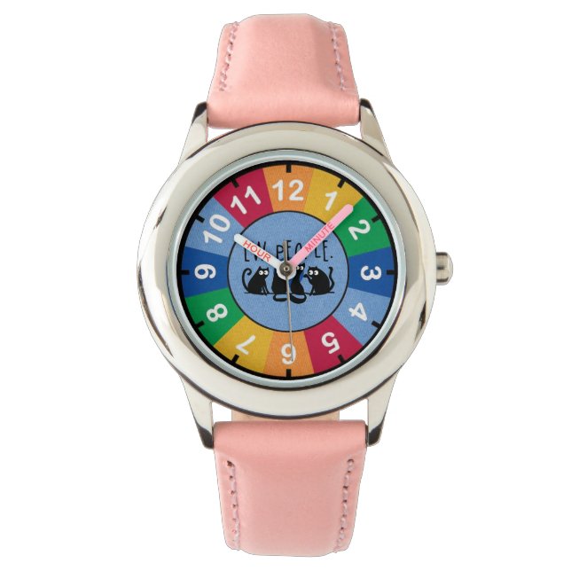 Ew People Funny Meowy Black Cats  Watch (Front)