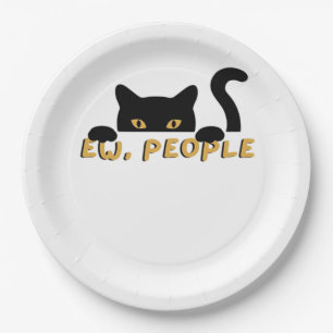 Ew, People - Peekaboo Paper Plate
