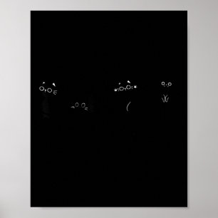 Ew People Retro Cat Funny Introvert Vintage Cat Lo Poster