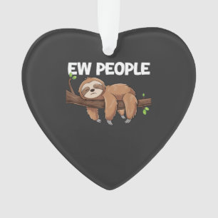 Ew People Sloth T-Shirt Ornament