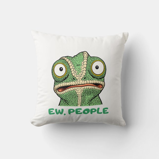 Ew People Throw Pillow (Front)