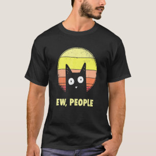 Ew People Vintage Cat Graphic Cat T-Shirt