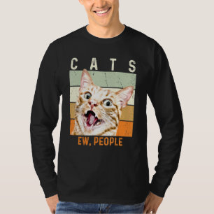 Ew People Vintage Cat T-Shirt