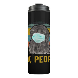 Ew People Vintage Retro Newfoundland Dog Gift Thermal Tumbler