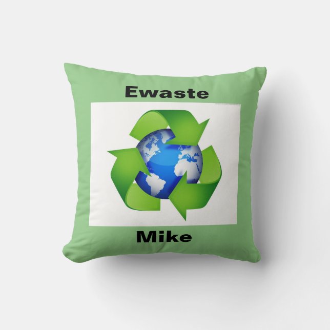 Ewaste Mike Pillow (Front)