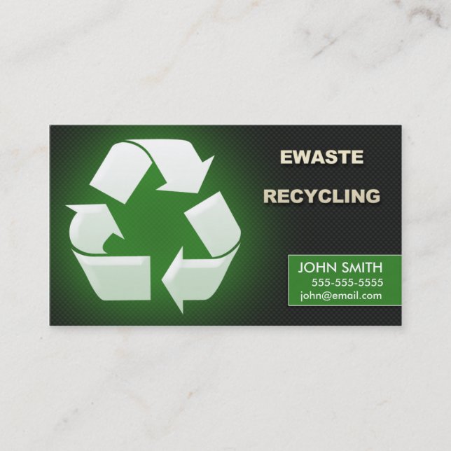 Ewaste Recycling Business Cards - Design 1 (Front)