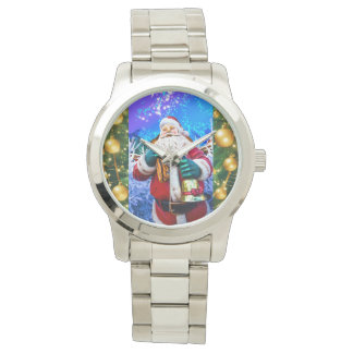 eWatch Watch Red Christmas Santa Claus in winter