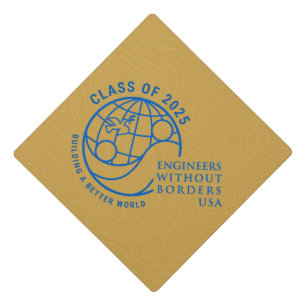 EWB-USA Graduation Hat Topper Class of 2025 Orange