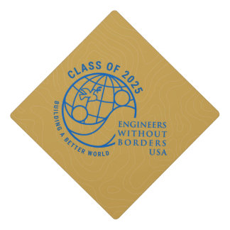 EWB-USA Graduation Hat Topper Class of 2025 Orange