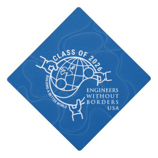 EWB-USA Graduation Hat Topper Class of 2026 Blue 