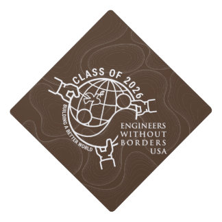 EWB-USA Graduation Hat Topper Class of 2026 Brown 