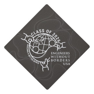 EWB-USA Graduation Hat Topper Class of 2026 Coal 