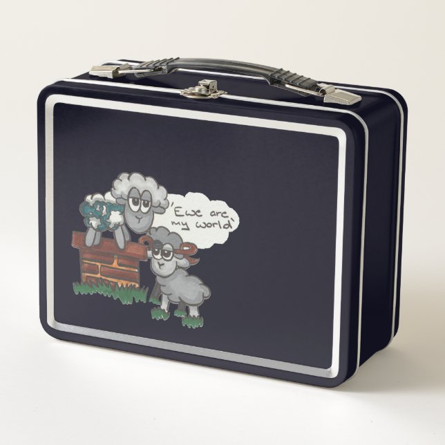 Ewe are My World Metal Lunch Box (Front)