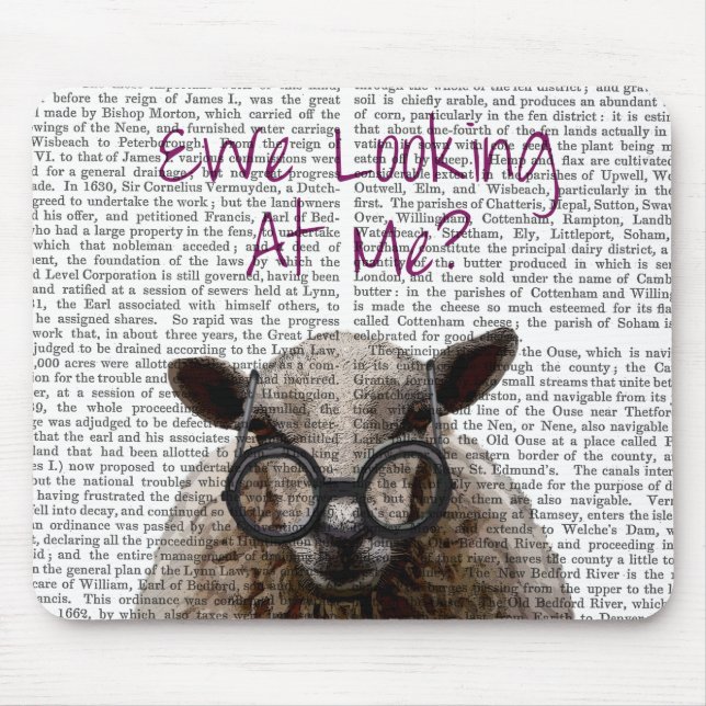 Ewe Looking at Me DeNiro Sheep 2 Mouse Pad (Front)