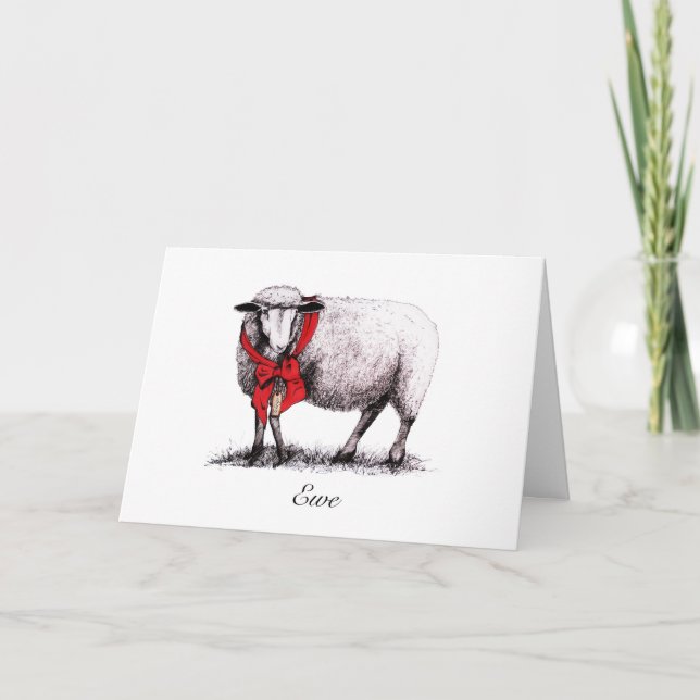 "Ewe" Tidings Holiday Card (Front)