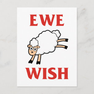 Ewe Wish Postcard