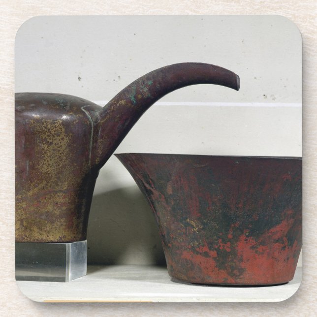 Ewer and basin (copper) coaster (Front)