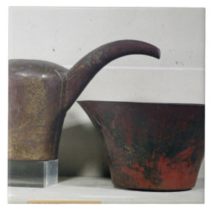 Ewer and basin (copper) tile