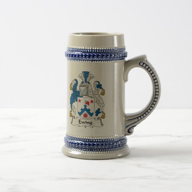 Ewing Family Crest Beer Stein (Right)