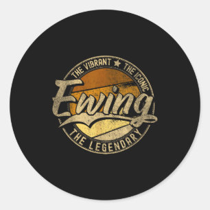 Ewing Nj _ New Jersey _ Vintage Distressed  Classic Round Sticker